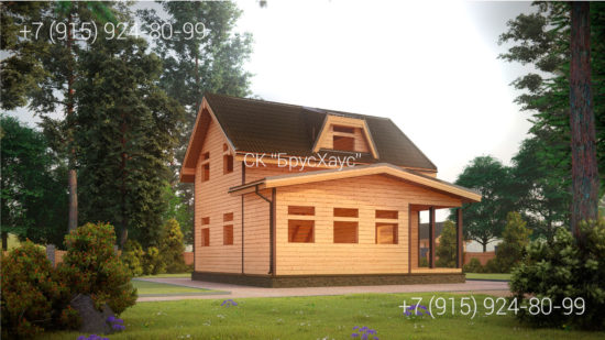 Проект сруба 8×8 СДБ-122 Проект сруба 8×8 СДБ-122