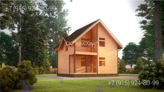 Проект сруба 6×7 ДБ-126 Проект сруба 6×7 ДБ-126