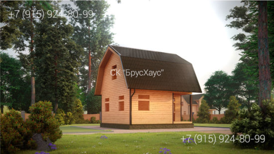 Проект сруба 6×6 СДБ-128 Проект сруба 6×6 СДБ-128