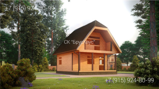 Проект сруба 6×8 СДБ-146 Проект сруба 6×8 СДБ-146
